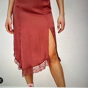 Free People Lace Trim Skirt